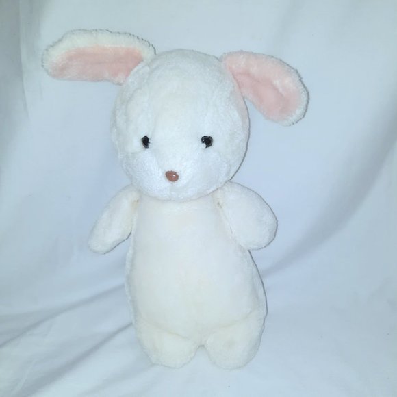 Vintage California Stuffed Toys White Bunny Rabbit Korea Plush Stuffed Toy